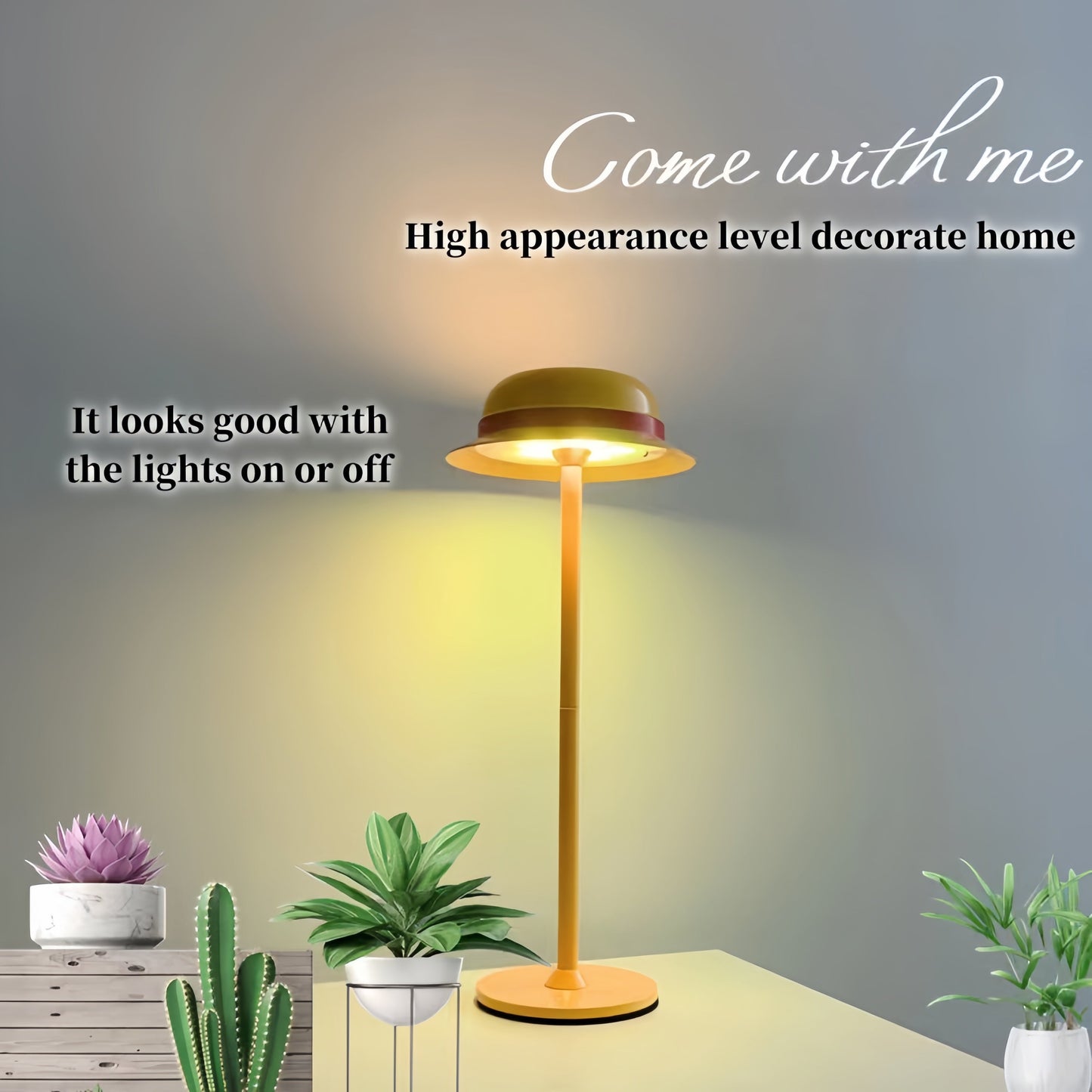 Luffy straw hat shape metal table lamp night light