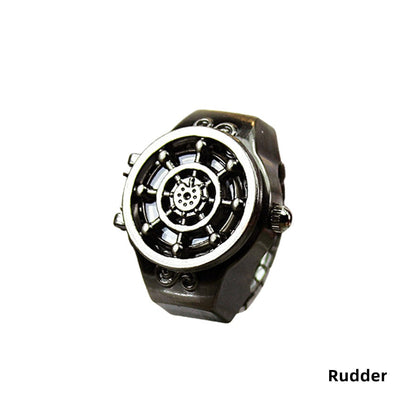 Luffy ring modelling retro fashion creative contracted clamshell ring watches