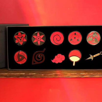 Sasuke/itachi/kakakshi Metal Badge Collection Mangekyou Sharingan