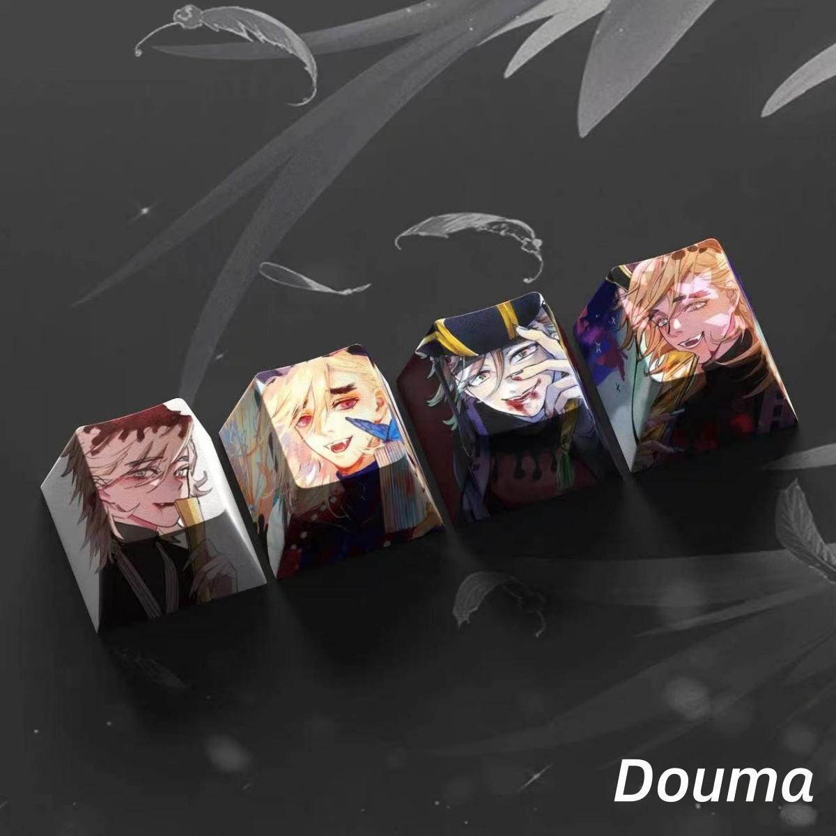 Nezuko/Tanjirou/Tokitou Muichirou Creative transparent cute mechanical keyboard cap