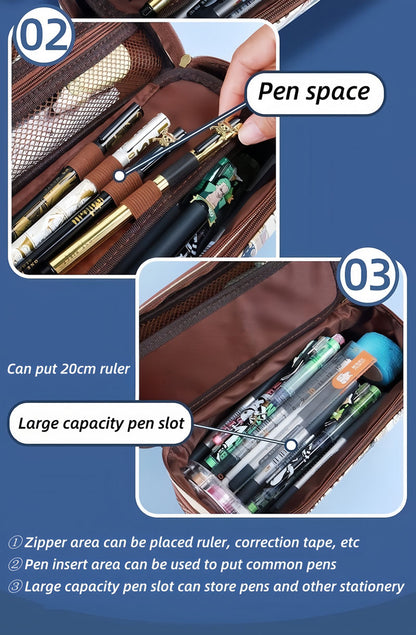 Luffy/Chopper/Zoro/Sanji figure pen bag with sufficient capacity