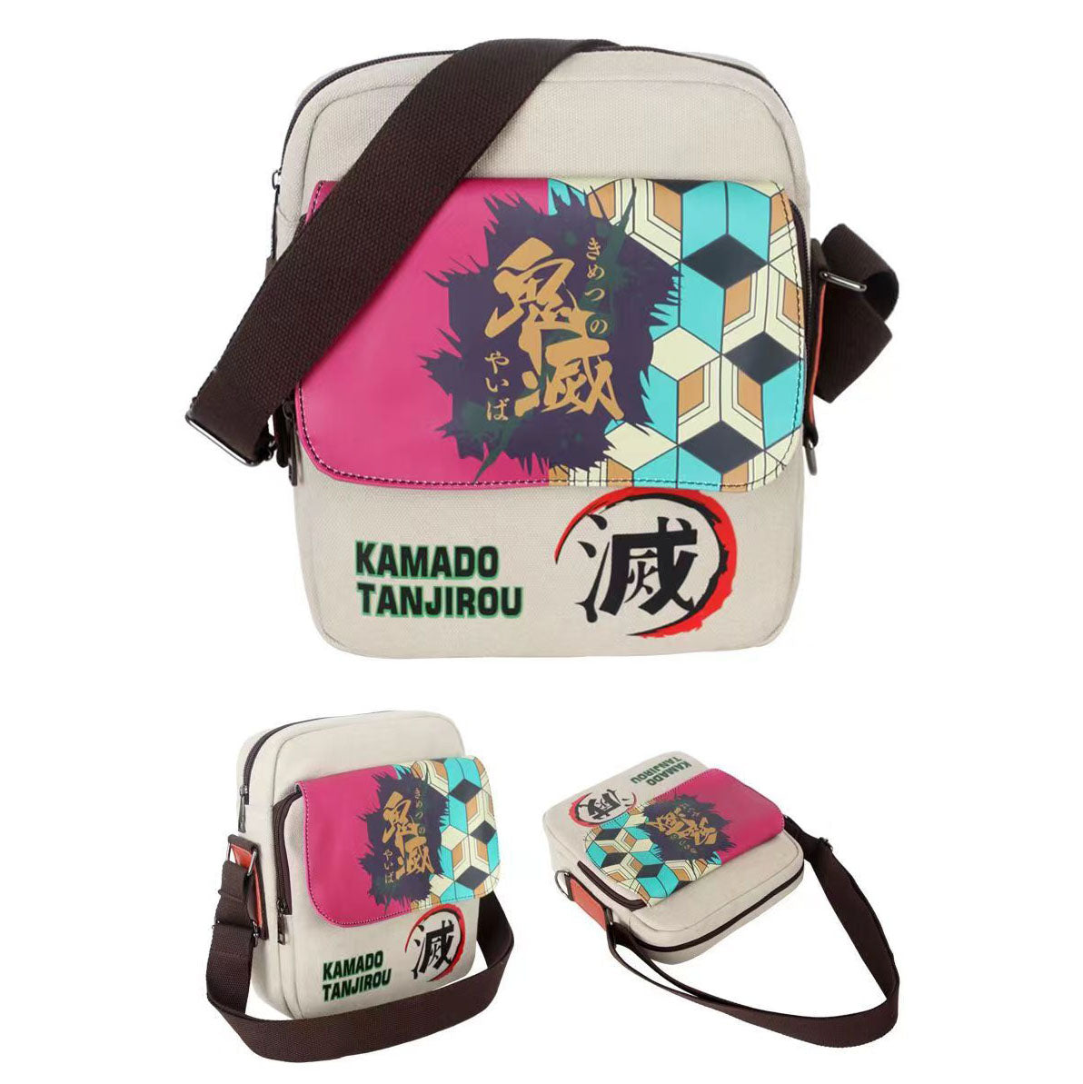 Kamado Tanjirou Fashion cartoon character satchel, durable