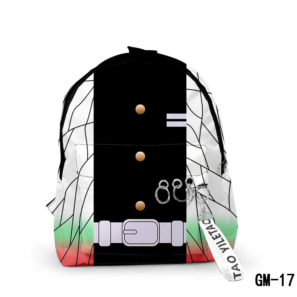 Tanjirou/Nezuko fashion backpack, large capacity space, simple and practical