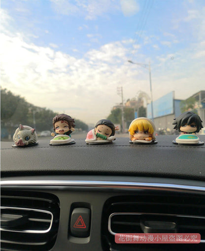 Kamado Tanjirou characters sitting position sleeping position standing position car model ornaments