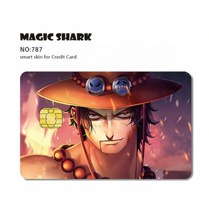 Luffy/Zoro Bank Card Thickened with crystal scrub personalized card stickers