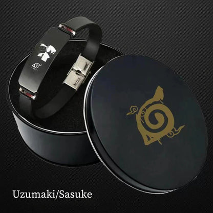 Sasuke/Itachi Titanium Gold Sports Bracelet (Length 21CM width 1CM)