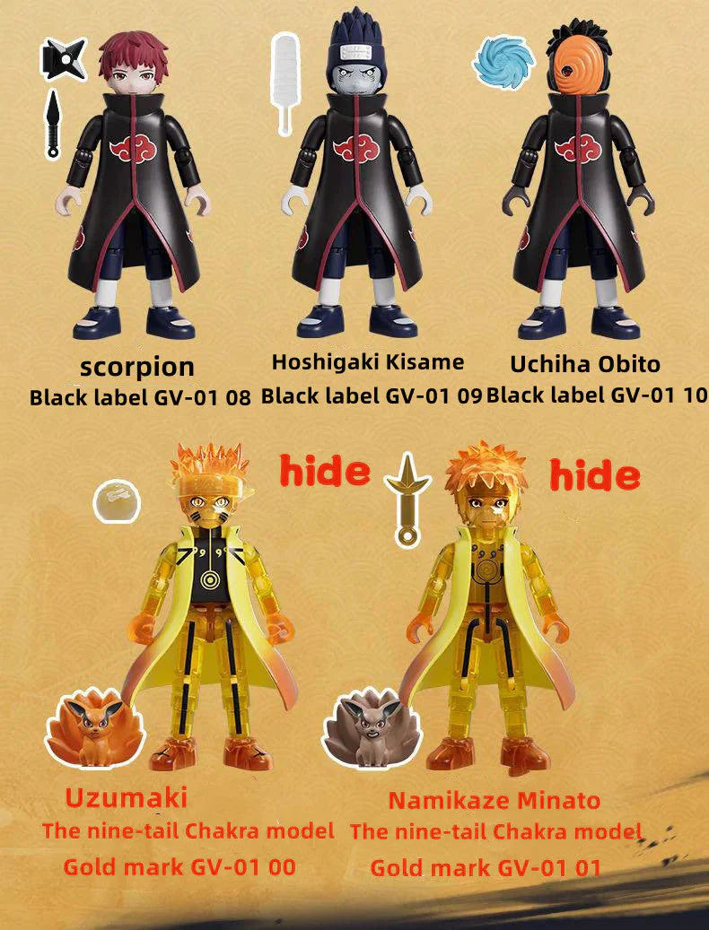 Sasuke/Itachi/Sakura Broco blind box Building blocks toys