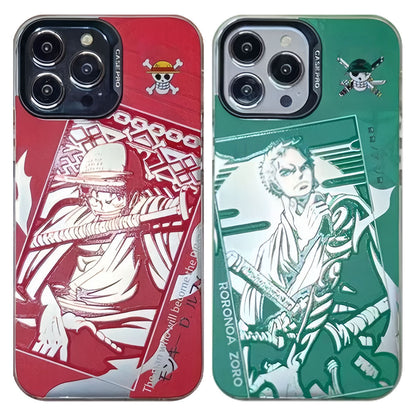 Luffy/Zoro iPhone exquisite Trend Silicone Anti-collision phone case