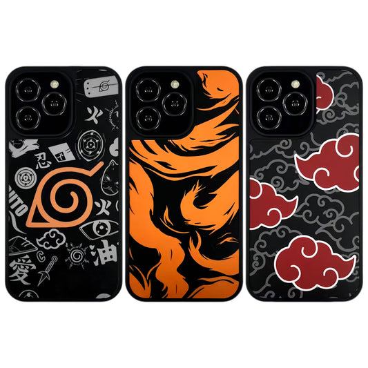 Kurama/Akatsuki iPhone silicone crash-resistant phone case