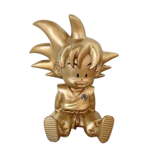 Goku character model small piggy bank