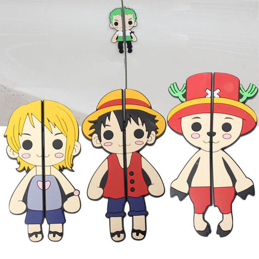 Luffy/Zoro lovely car door PVC strong crashproof stickers