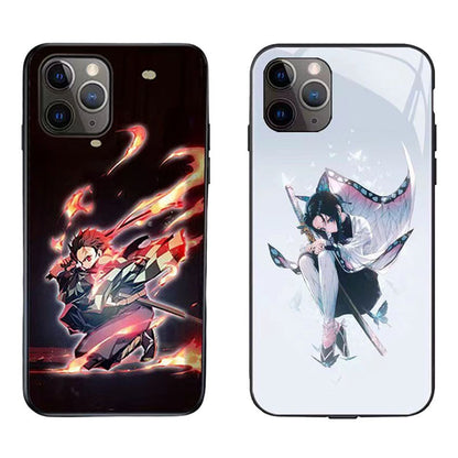 Tanjirou/Shinobu Luminous mobile phone case Smart luminous creative mobile phone case