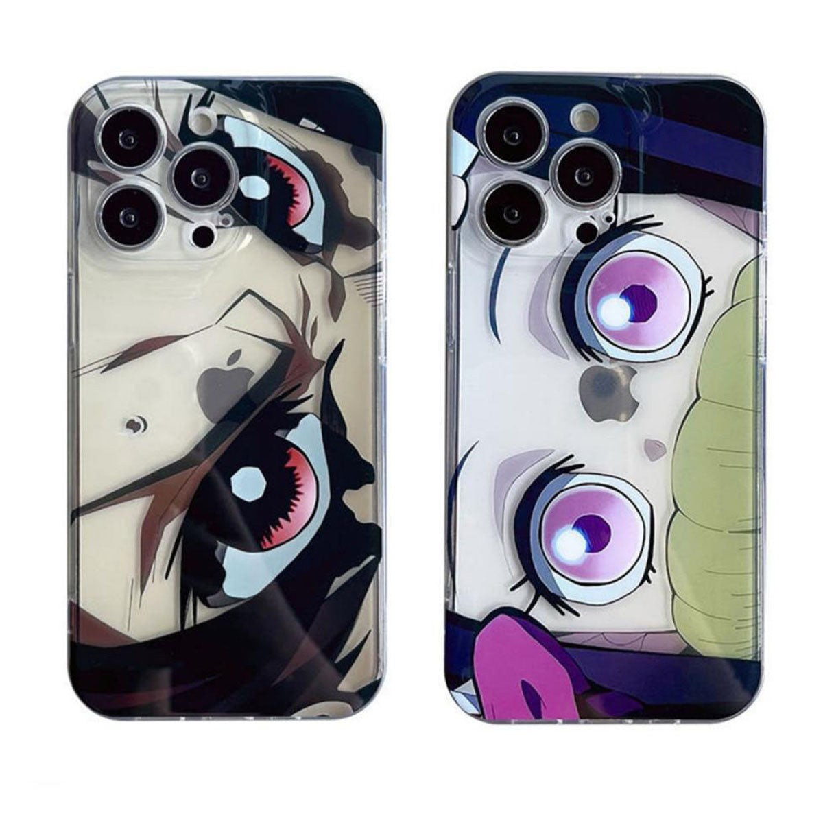 Nezuko/Tanjirou Apple silicone crash-resistant phone case