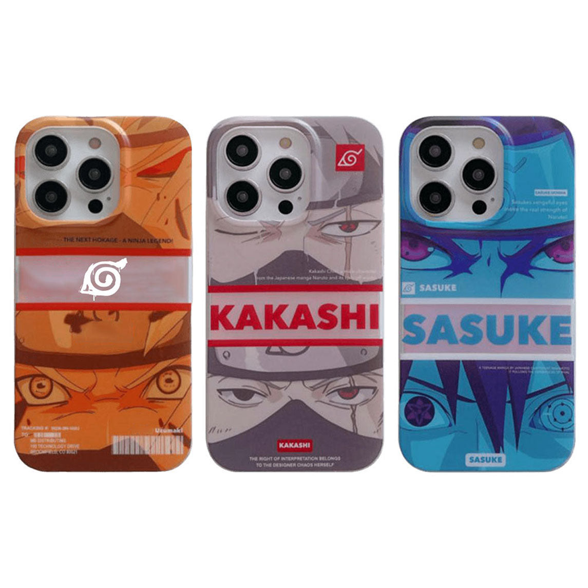 Uzumaki/Sasuke/Kakashi Apple exquisite Trend Silicone Anti-collision phone case