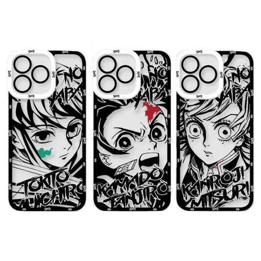 Tanjirou/Mitsuri/Muichirou Apple exquisite Trend Silicone Anti-collision phone case