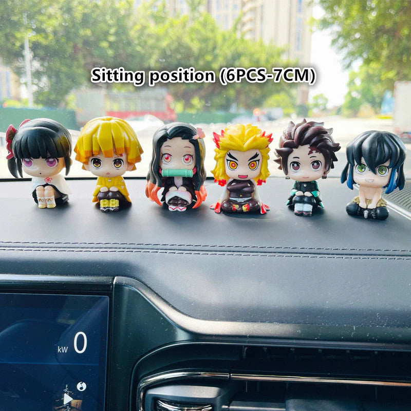 Kamado Tanjirou characters sitting position sleeping position standing position car model ornaments