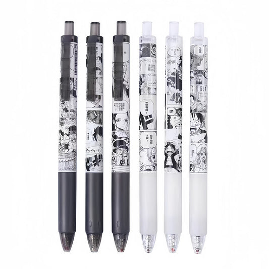 Luffy/Zoro Press the neutral pen six pieces with 0.5mm black pen