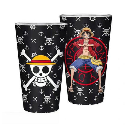 Luffy Straw Hat Pirates Heat Resistant Durable Glasses cup