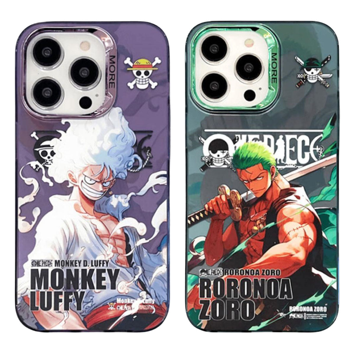 Luffy/Zoro iPhone silicone crash-resistant phone case