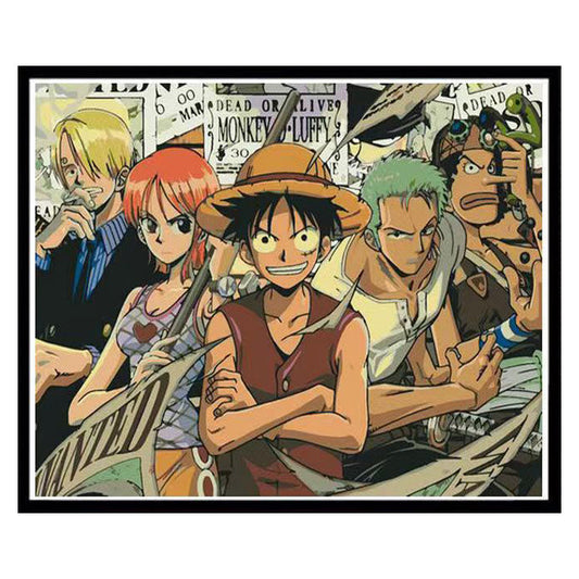 Luffy/Zoro/Nami handsome handicraft doodle digital oil painting