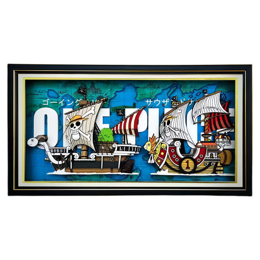 Going Merry/Thousand Sunny handsome cartoon handicraft 3D drawing