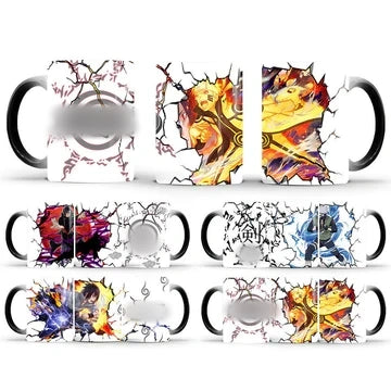 Uzumaki/Sasuke Color-Changing Mug Ceramic Heated Water Gradient Magic Coffee Mug cup