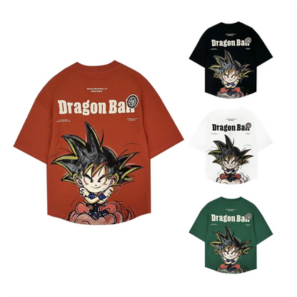 Son Goku new cotton short sleeve printed personality T-shirt clothes