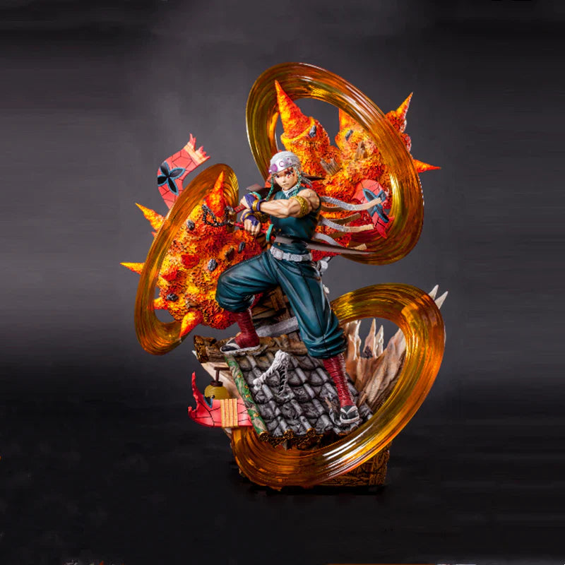 Uzui Tengen double-headed carve gk statue model