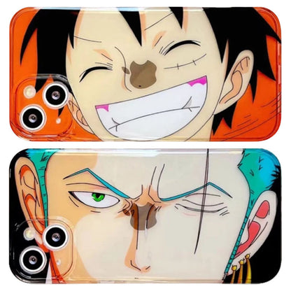 Luffy/Zoro iPhone silicone crash-resistant phone case