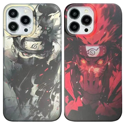 Kakashi/uzimaki Apple exquisite Trend Silicone Anti-collision phone case electrosilvering