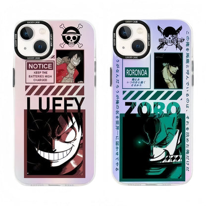 Luffy/Zoro/Shanks iPhone silicone crash-resistant phone case