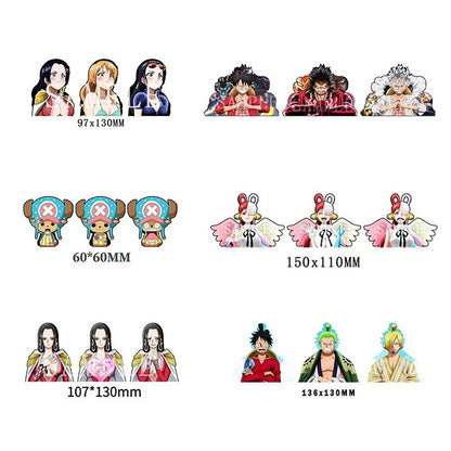 Luffy/Zoro/Nami 3D gradient stickers