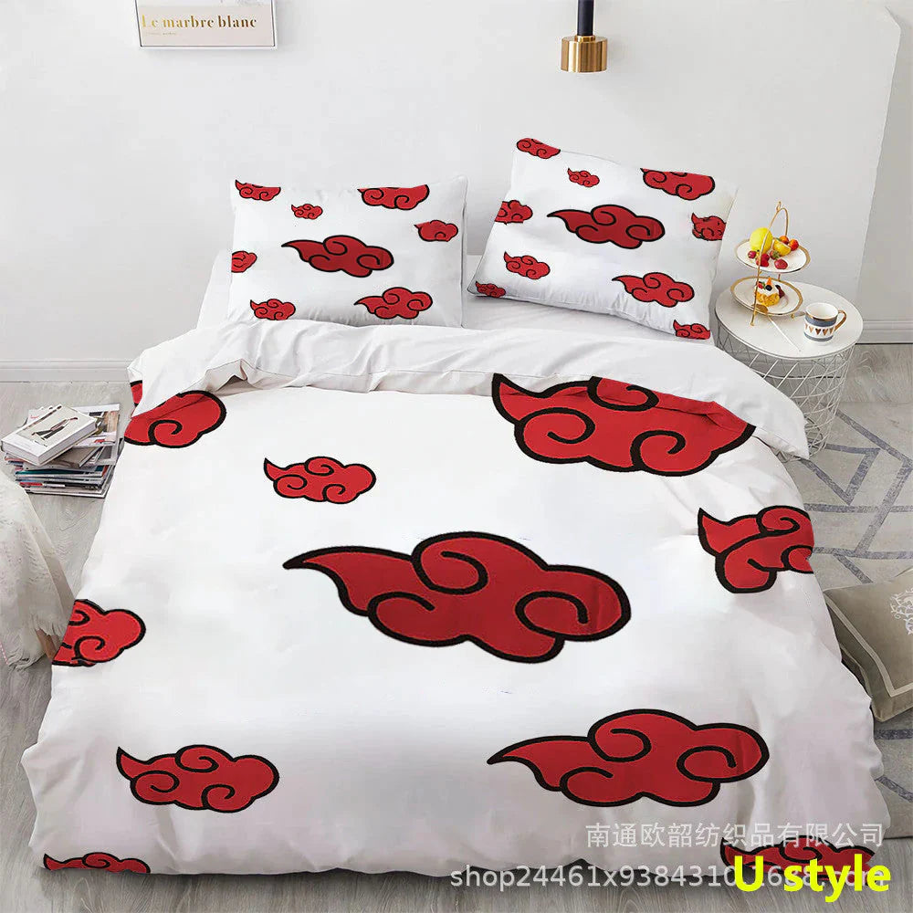 Sharingan /Dawn tissue Comfortable Home Textile Polyester Bedding 3 Sets