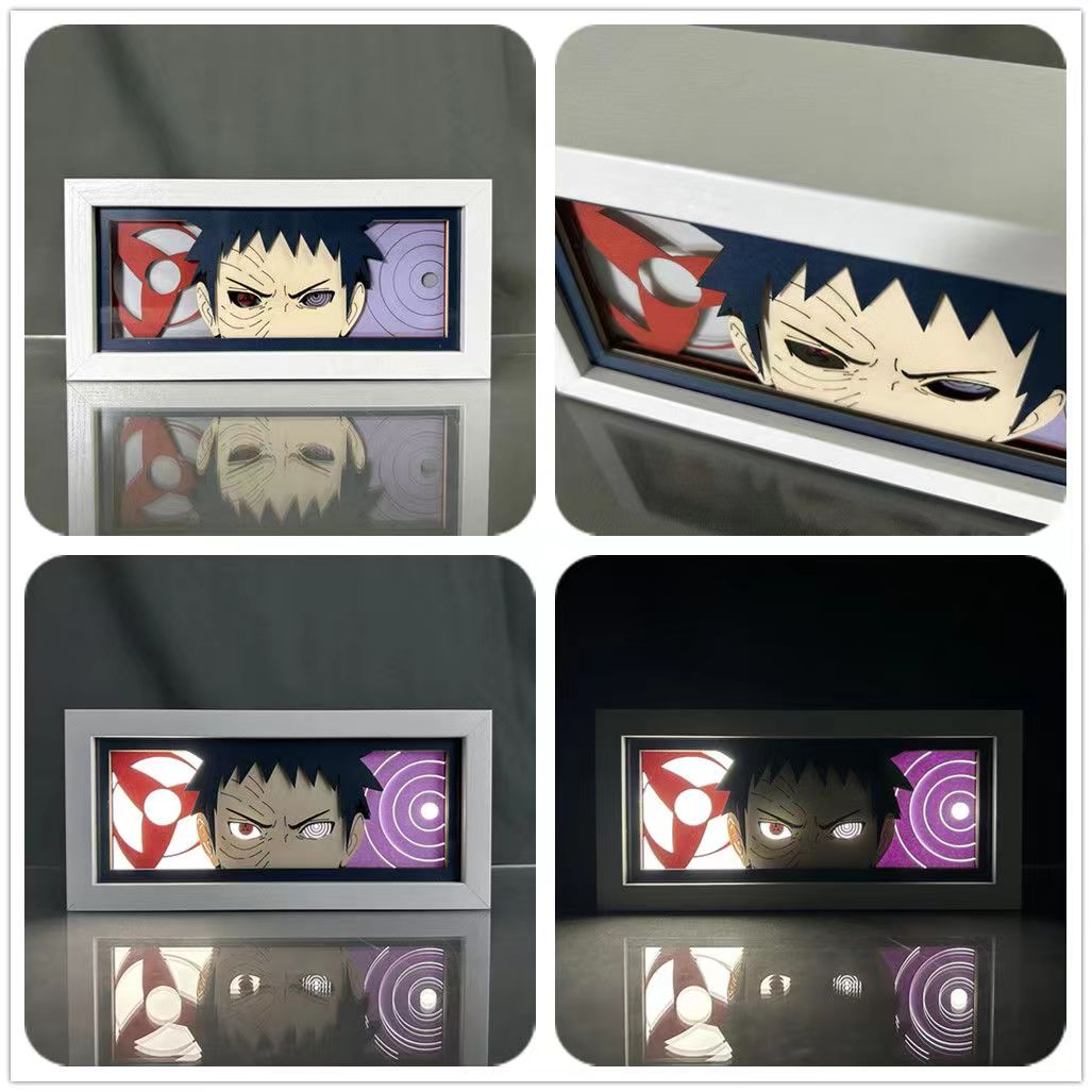 Sasuke/Kakashi/Obito three-dimensional character photo frame decoration