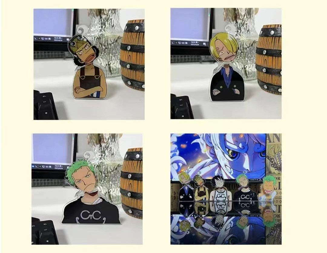 Luffy/Zoro/Sanji character model bobble head ornament