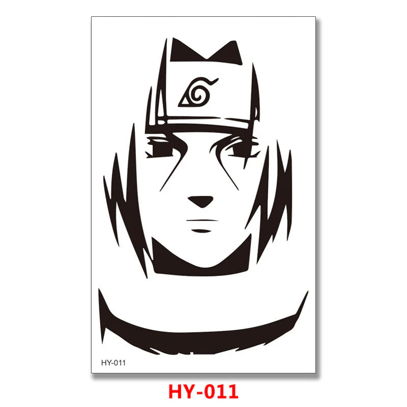 Uzumaki/Sasuke Cool character tattoo stickers