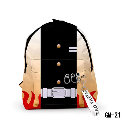 Tanjirou/Nezuko fashion backpack, large capacity space, simple and practical