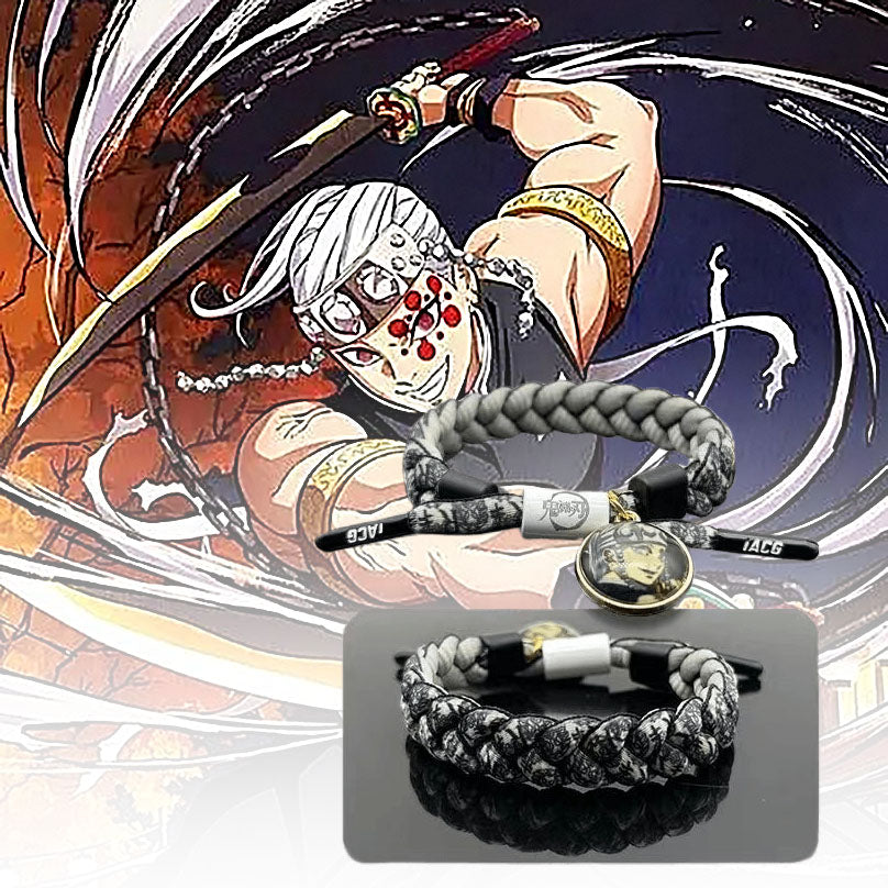 Tanjirou/Nezuko bracelet shoelace braided hand rope A bracelet suitable for gifts