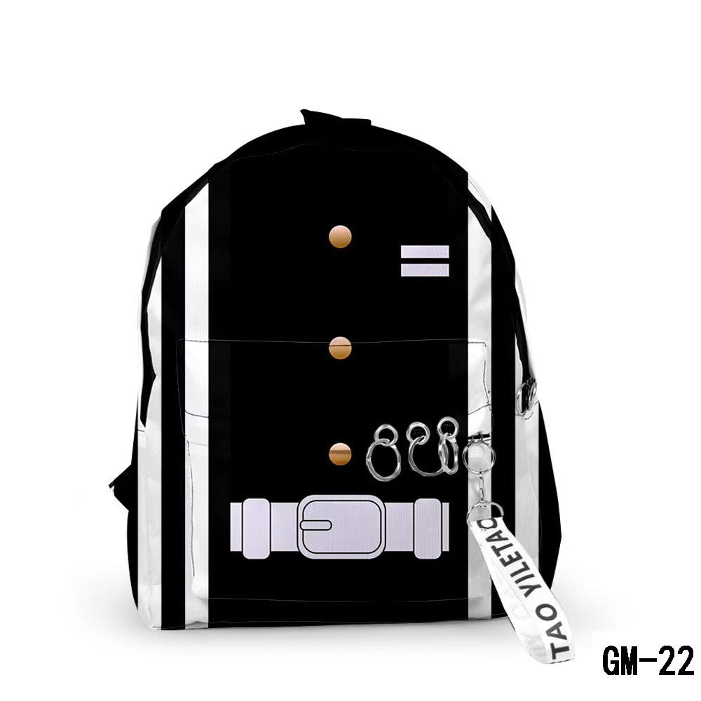 Tanjirou/Nezuko fashion backpack, large capacity space, simple and practical