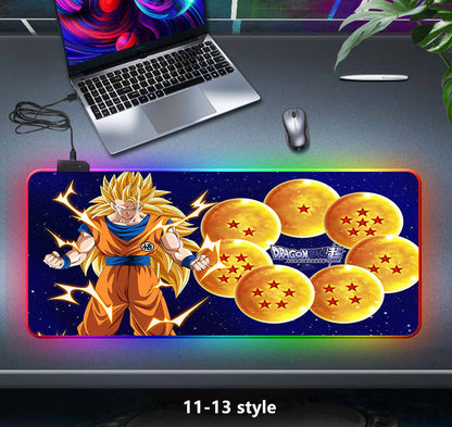 seven color light color change thickened mouse pad LED light keyboard pad game