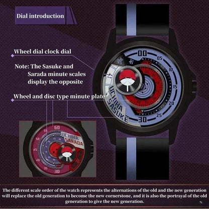 Boruto/Sasuke/Sarada Watch Watch Three degree waterproof watch Sharingan Watch