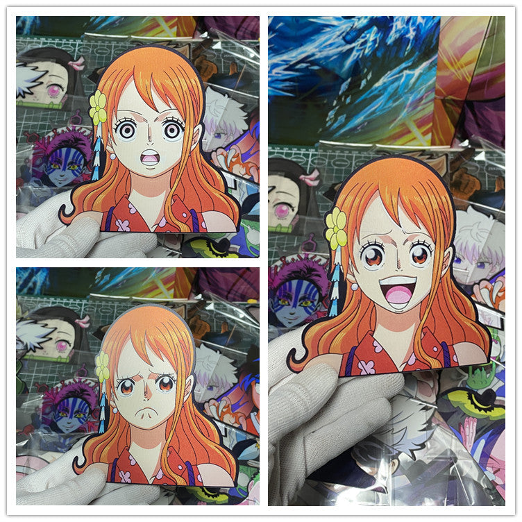 Luffy/Zoro/Nami 3D gradient stickers