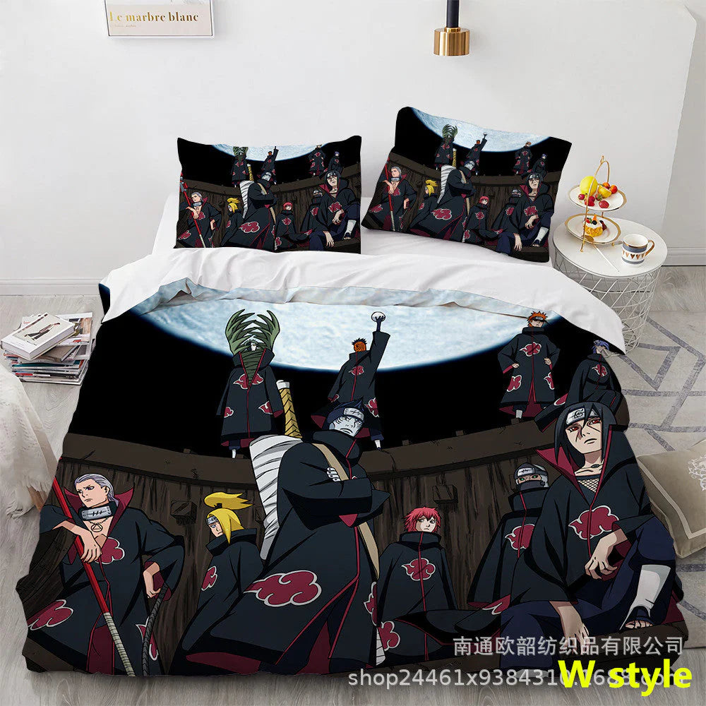 Sharingan /Dawn tissue Comfortable Home Textile Polyester Bedding 3 Sets