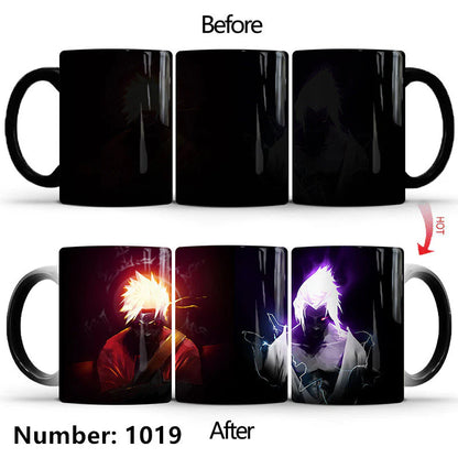 Uzumaki/Sasuke Color-Changing Mug Ceramic Heated Water Gradient Magic Coffee Mug cup