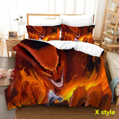 Sharingan /Dawn tissue Comfortable Home Textile Polyester Bedding 3 Sets