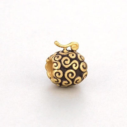 Luffy gold fruit gift lovers bracelet beads