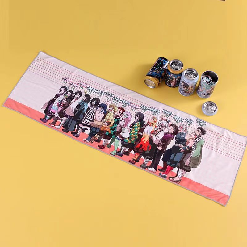 Kamado Tanjirou Towel Blind Box Sports Towel Cold Sense Chill Towel Quick Dry Sweat Towel Gift Towel