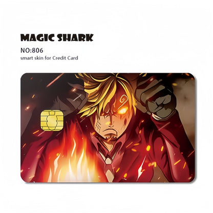 Luffy/Zoro Bank Card Thickened with crystal scrub personalized card stickers