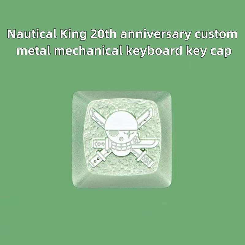 Luffy/Zoro role logo metal keyboard cap