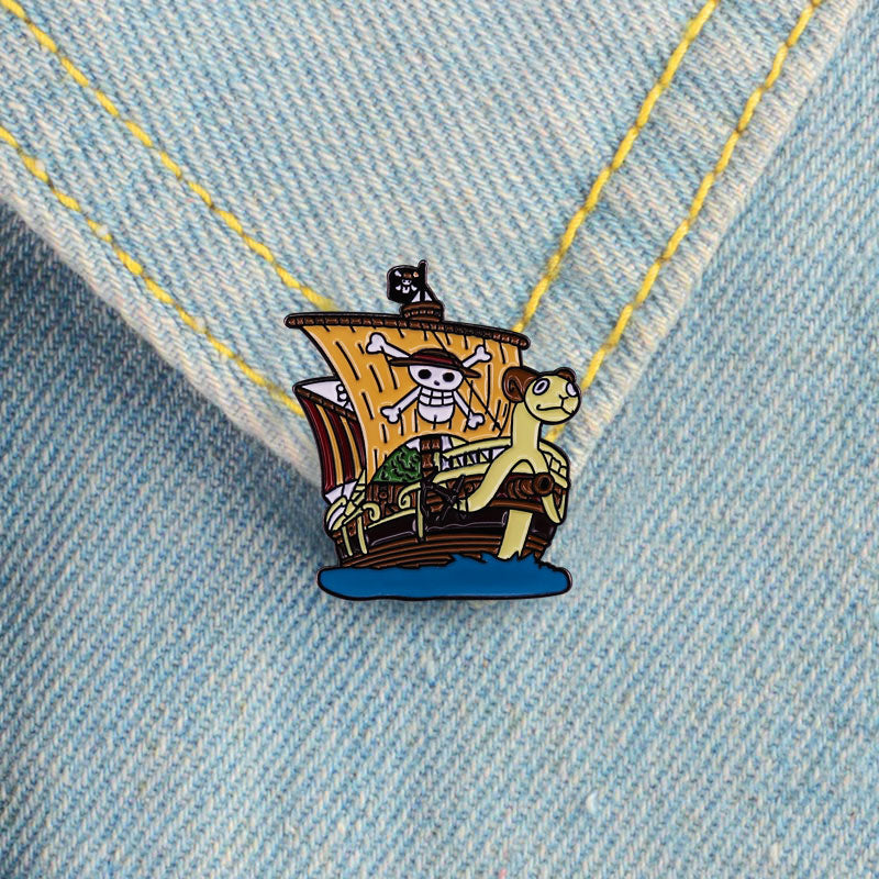 Luffy/Zoro Character Pin Badge